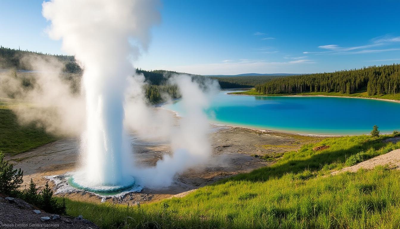 explorez les merveilles naturelles et les paysages spectaculaires de yellowstone lors d'un séjour inoubliable de 4 jours. découvrez les secrets du parc, ses geysers et sa faune exceptionnelle !
