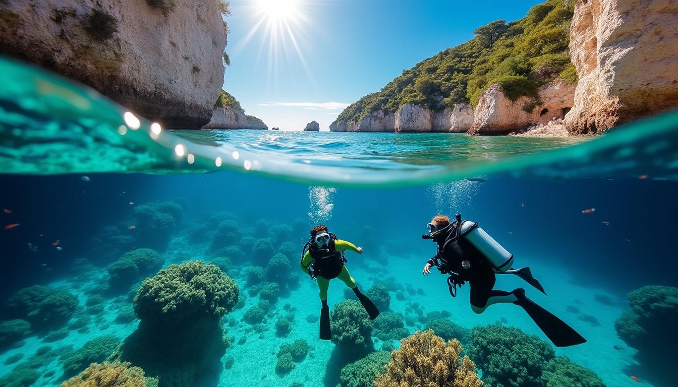 explorez la beauté des eaux cristallines de la côte dalmate en croatie, un paradis pour la plongée sous-marine avec ses paysages marins époustouflants et sa riche biodiversité aquatique.