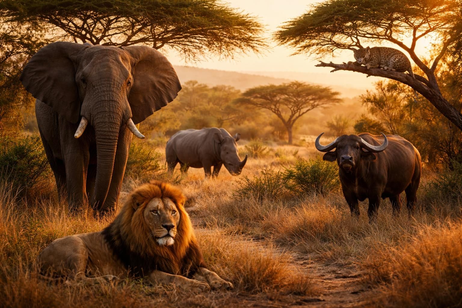 découvrez les big five lors d'un safari inoubliable dans le parc renommé de hluhluwe en afrique du sud. plongez au cœur de la nature sauvage et observez lions, éléphants, rhinocéros, buffles et léopards dans leur habitat naturel.