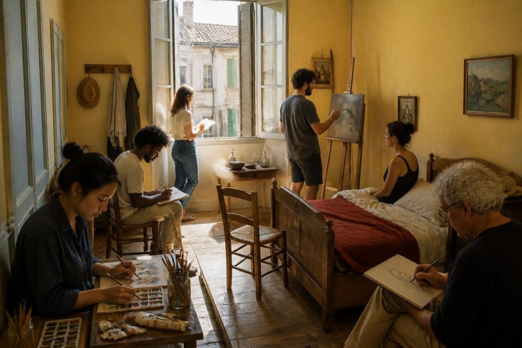 découvrez comment la chambre de van gogh à arles est devenue un lieu de pèlerinage incontournable pour les artistes du monde entier, célébrant l'héritage et la créativité du peintre.